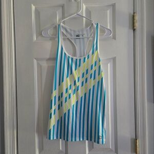 RBX Blue and Yellow Striped Tank Top Medium